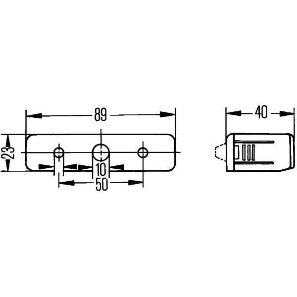 HELLA PLAKA LAMBASİ,UNİVERSAL,SOL/SAG