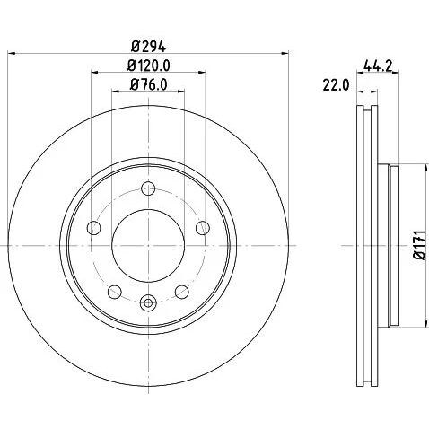 OPTIMAL ARKA DİSK T5 (7H0615601B)