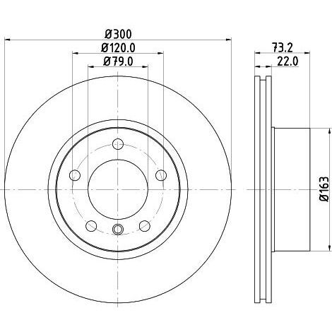 HELLA PAGID ÖN FREN DİSKİ. F20-F21-F30-F36. (34116792217)