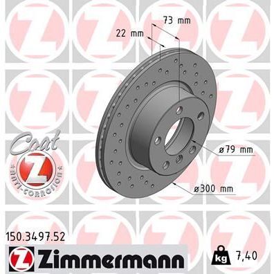 ZIMMERMANN FREN DİSKİ ÖN F20/F21/F30/F36 (34116792217)