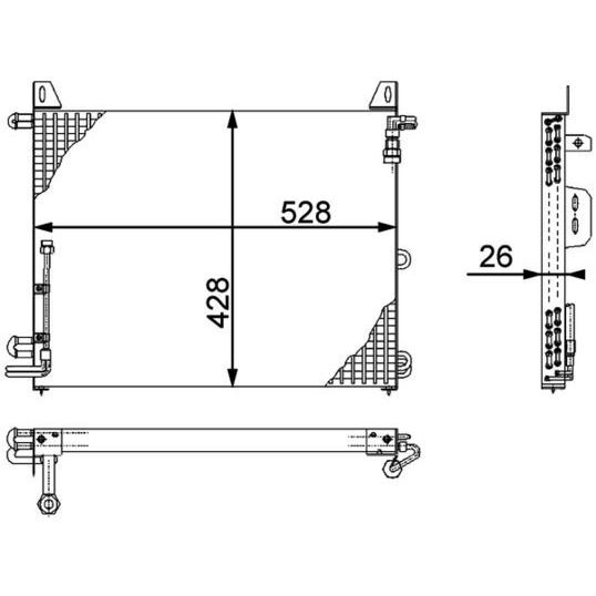 BEHR KONDENSER SL R107 (A1078301770)