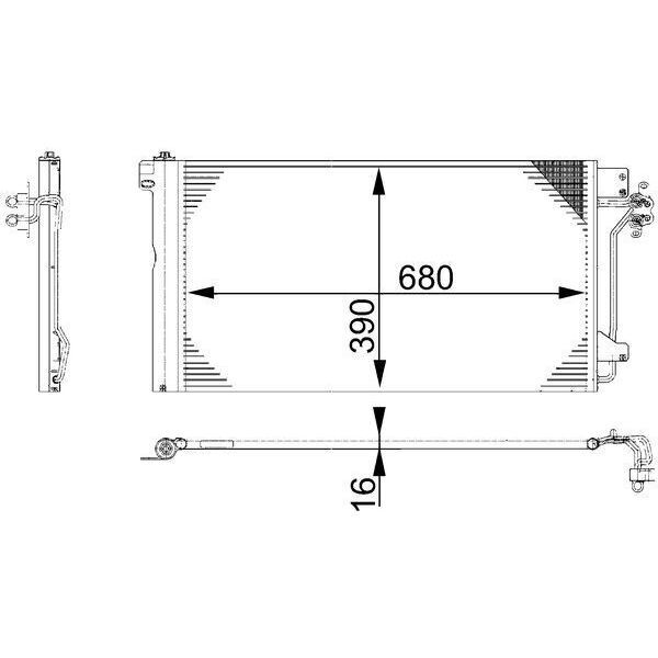 BEHR KLİMA RADYATÖRÜ T5 (7H0820411C)