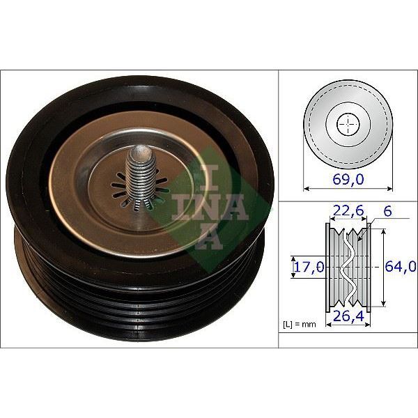 INA GERGİ KASNAĞI 651 SPR/639/204/212 KANALLI (A6512000670)