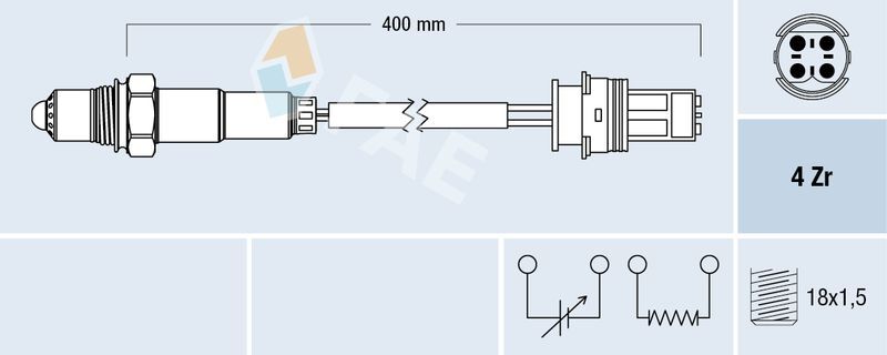 FAE LAMBDA SENSÖRÜ M43/M60 (11781741317)