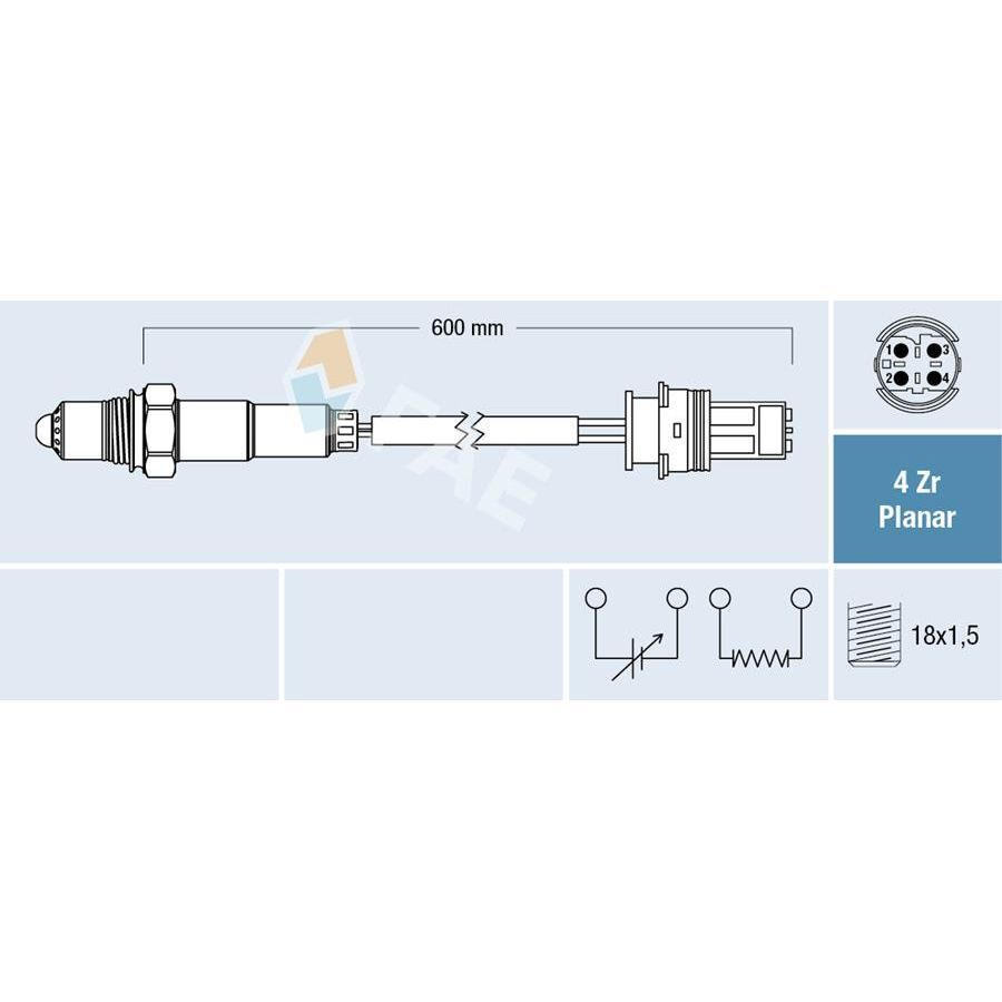 FAE LAMBDA SENSÖRÜ E46/N40/N45 (11787512108)