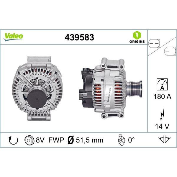 VALEO ALTERNATÖR (A6421540502)