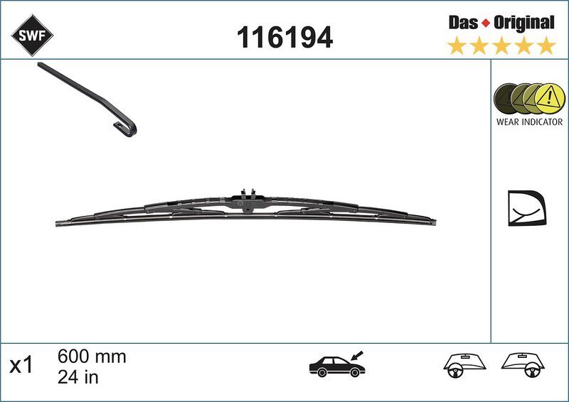SWF SİLECEK (600 MM) TEKLİ T5 (7H1955425F)