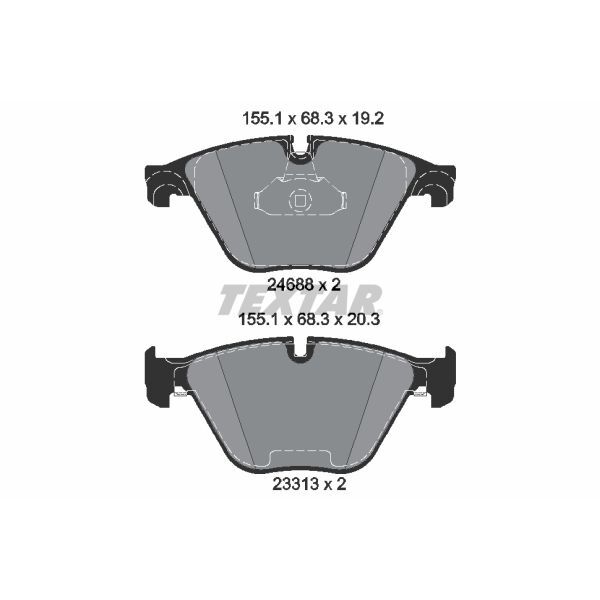 TEXTAR FREN BALATASI ÖN F06-F10-F11-F18-F12-F13 BM 10-17 (34116850885)