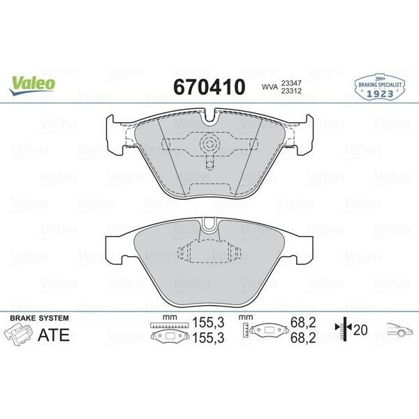 VALEO ÖN FREN BALATASI. F01-F02--F10-F11... (34116850885)