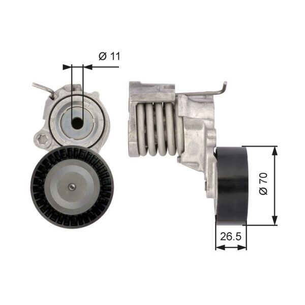 GATES ŞARZ GERGİ KÜTÜĞÜ POLO 1,2 BME (03E903133A)