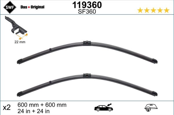 SWF SİLECEK TKM (600+600 MM) T5 T6 >13 (7H5955425)