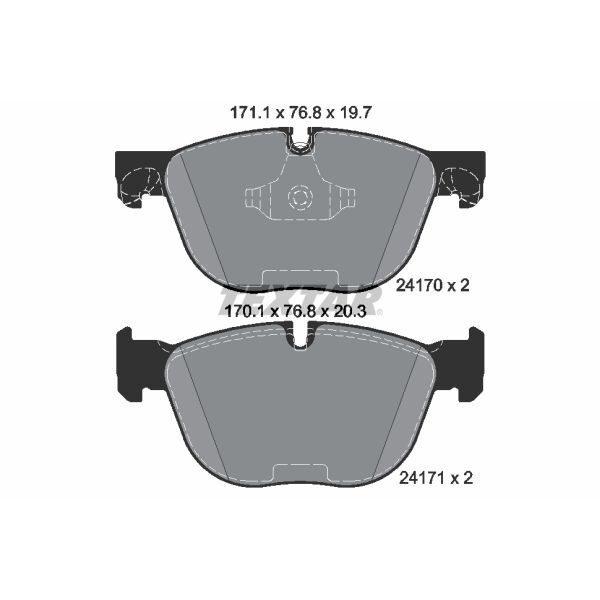 TEXTAR FREN BALATASI ÖN X5 E70-X5 F15-X6 E71-X6 F16 BM 07-19 (34116852253)