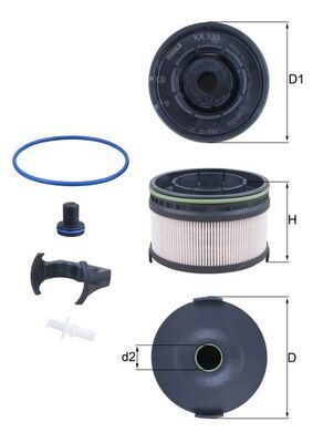 KNECHT YAKIT FİLTRESİ SETİ (A6540920100)