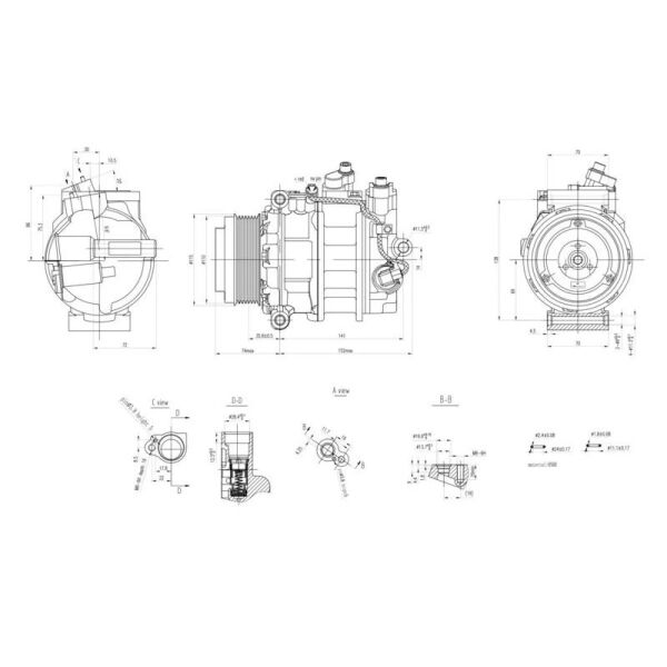DENSO KLİMA KOMPRESÖRÜ (A0012303211)
