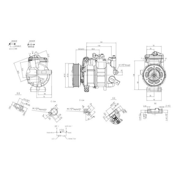 DENSO KLİMA KOMPRESÖRÜ A4/A5/Q5 12> (8T0260805T)