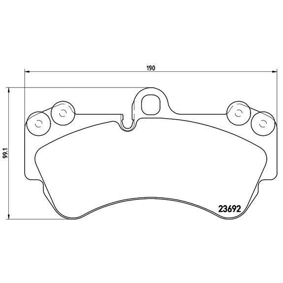 BREMBO FREN BALATASI ÖN TOUAREG 02>10 (7L0698151H)