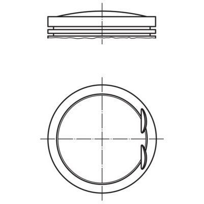 MAHLE PİSTON 111 90.90 MM 170/202/208 KOMP.230 TIPI (A1110307417)
