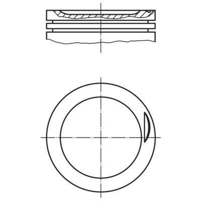 MAHLE PİSTON PASSAT A4 2,0 ALT (82,50MM STD) (06B107065AG)