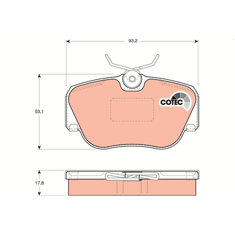 TRW ÖN BALATA (A0014208120)