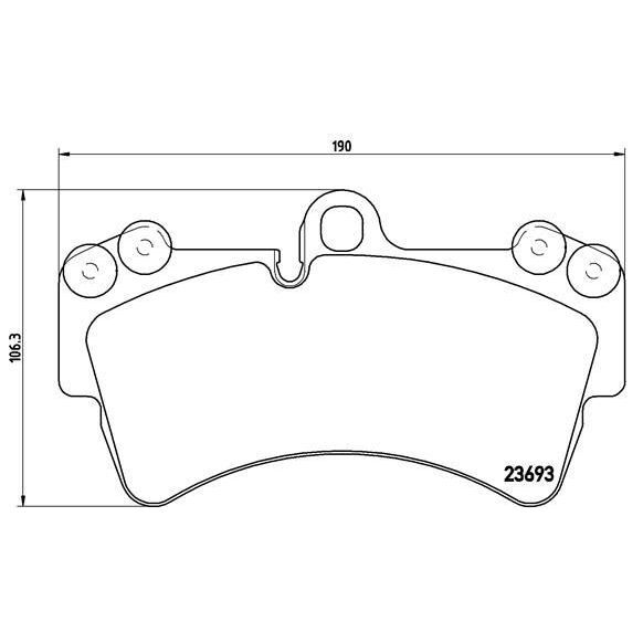 BREMBO FREN BALATASI ÖN TOUAREG 02>10 (7L0698151J)