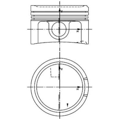 SONNE PİSTON (81.50 MM 0,50) 1.8T 20V PASSAT 1.8T 20V AWT/BFB (06B107065N)