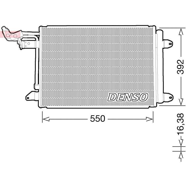 DENSO KLİMA RADYATÖRÜ GOLF V 03> (­1K0820411Q)