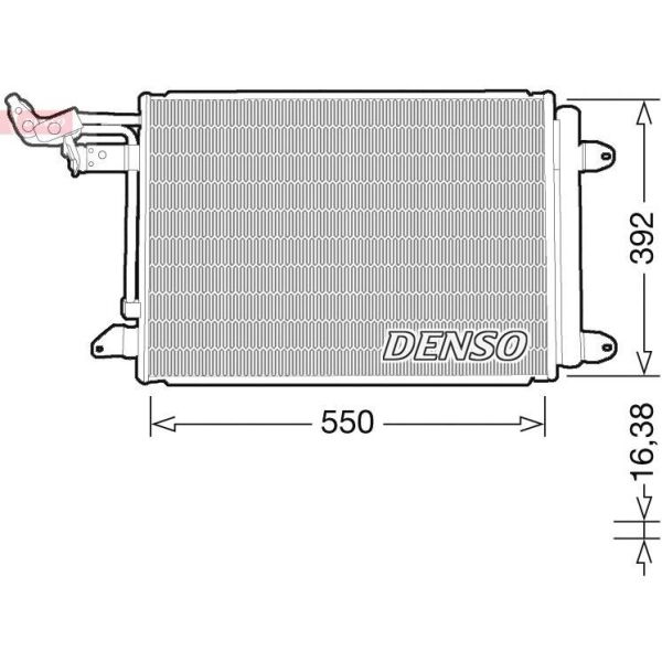 DENSO KLİMA RADYATÖRÜ GOLF V 03> (­1K0820411Q)