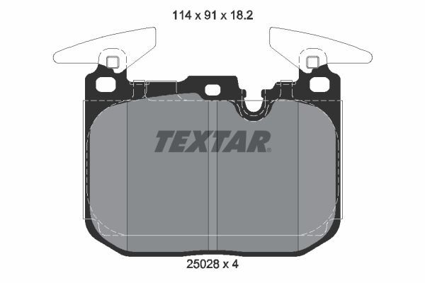 TEXTAR FREN BALATASI ÖN (PERFORMANS) F20/F30/F32 (34116878876)