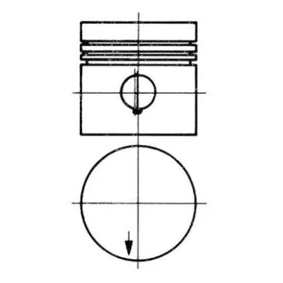 MAHLE PİSTON 115 87.00 MM (STD) 200 (A1150301917)