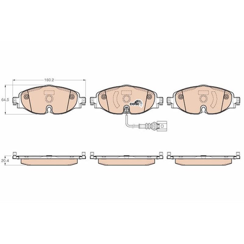 TRW ÖN FREN BALATASI (5Q0698151B)