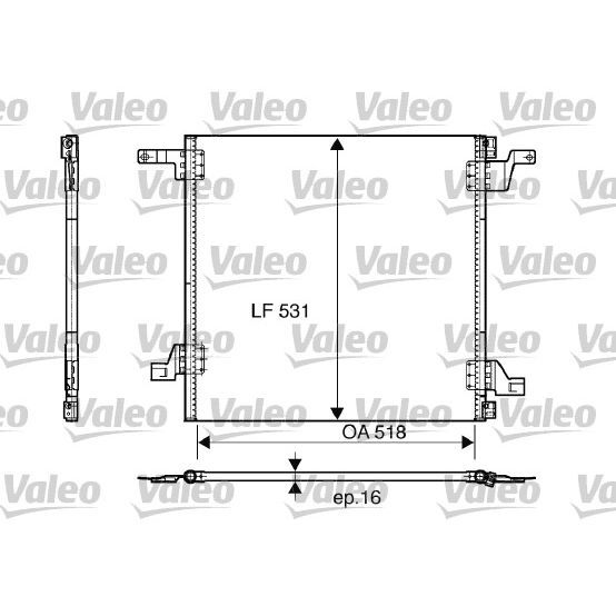 VALEO KONDENSER MERCEDES M-CLASS FR 2/00 (A1638300170)