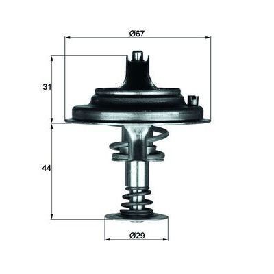 BEHR THERMO TERMOSTAT 80'C 116/117/119 124/126/129/140 (A1162000315)