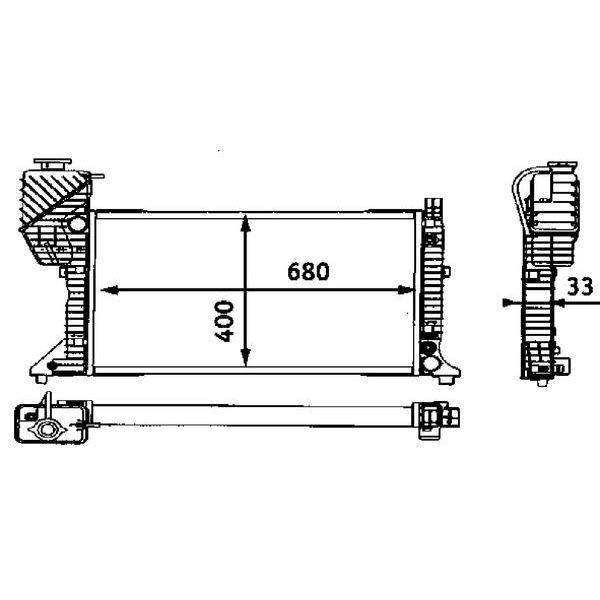 BEHR SU RADYATÖRÜ W901/W902/W903/W904 (A9015003100)