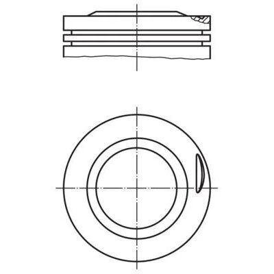 MAHLE PİSTON 89,50-0,50. M102. 190-200E. 22 PİM. BOMBELİ. (A1020306238)
