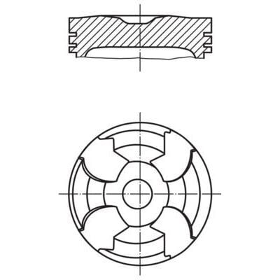MAHLE PİSTON. M604-605-606. 87.00 MM. 26 PİM. (A6060300617)