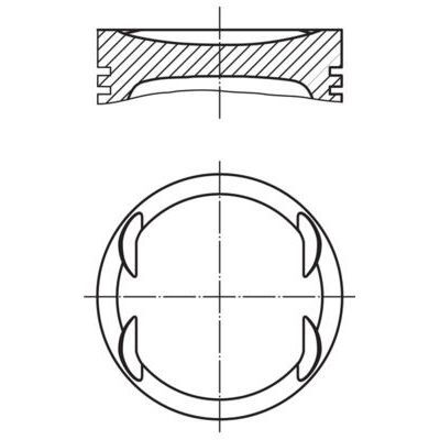 MAHLE PİSTON 82.25 MM 82 L 86 M271 (A2710302217)