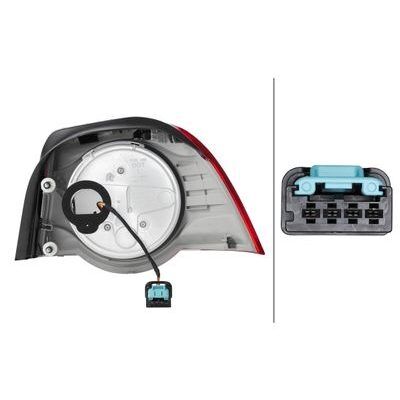 HELLA KOMPLE ARKA LAMBA,VW EOS,LED,SOL (1Q0945095H)