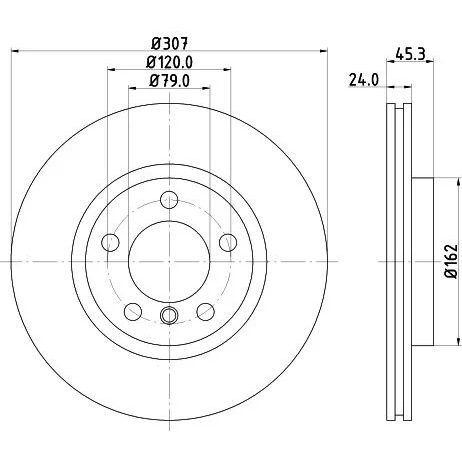 HELLA PAGID FREN DİSKİ ÖN N18/R60/R61 (34119811538)