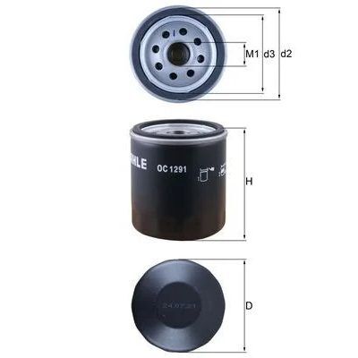 KNECHT YAĞ FİLTRESİ POLO 1,4TDI 14> CUSA/CUSB/CYZA/CYZB (03L115561A)