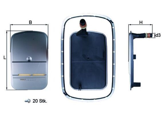 KNECHT ŞANZIMAN FİLİTRESİ E39 / E46 / E83 SET CONTALI (24117557070)