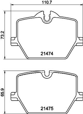 HELLA PAGID FREN BALATASI ARKA G20/G21/G29/G80/G81/G82 (34206888835)