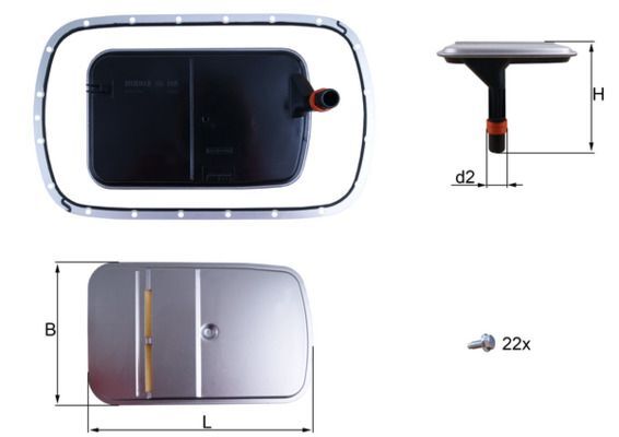 KNECHT ŞANZIMAN FİLİTRESİ M43 / M47 / M51 / M57 SET CONTALI (24152333825)