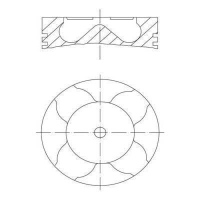 MAHLE PİSTON+SEGMAN 84 MM M47/M57 (11217786998)