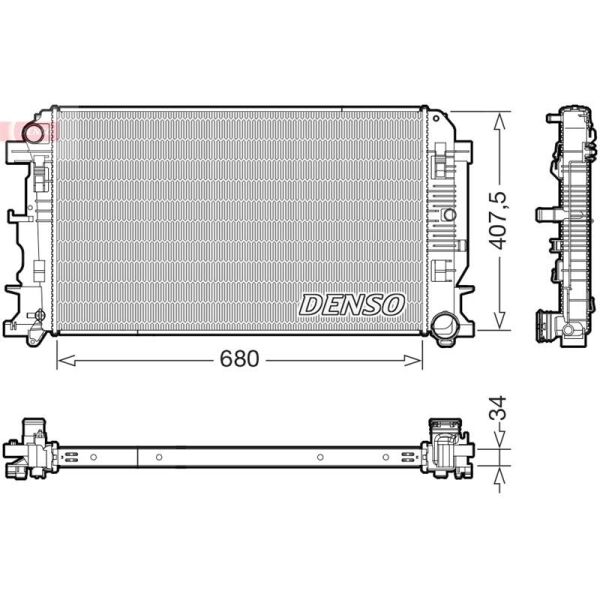 DENSO SU RADYATÖRÜ CRAFTER 906 SPRINTER 06-16 (A9065000102)