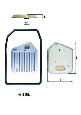KNECHT ŞANZIMAN FİLİTRESİ E34 / E36 / M50 SET CONTALI (24341422513)