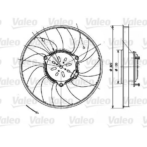 VALEO FAN MOTORU SPR/CRAFTER (A9065000393)