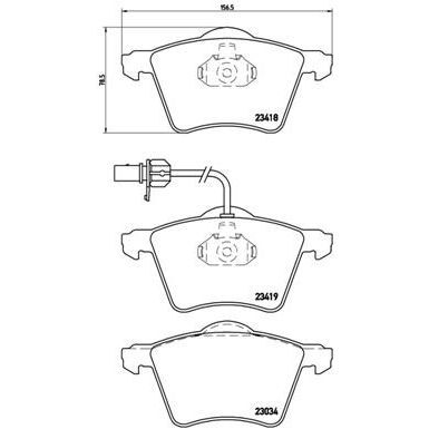 BREMBO ÖN FREN BALATASI. SHARAN-ALHAMBRA (7M3698151B)