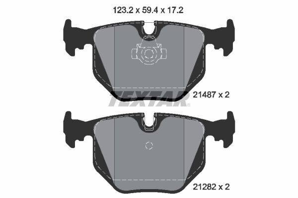 TEXTAR FREN BALATASI ARKA E38/E39/E53/E83 - R.ROVER TD6 (34216761251)