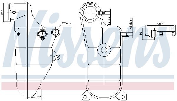 NISSENS RADYATÖR YEDEK SU DEPOSU W124 (A1245001749)