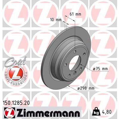 PSB ARKA FREN DİSKİ E39 520-523 DÜZ (34216767049)